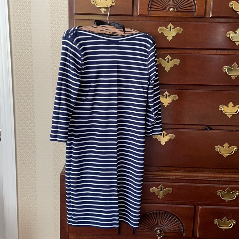 Nautical style knit dress